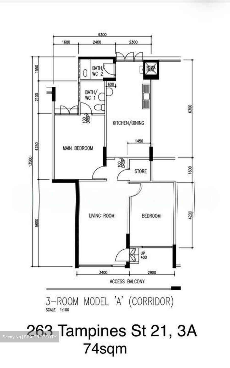 Blk 263 Tampines Street 21 (Tampines), HDB 3 Rooms #605363881